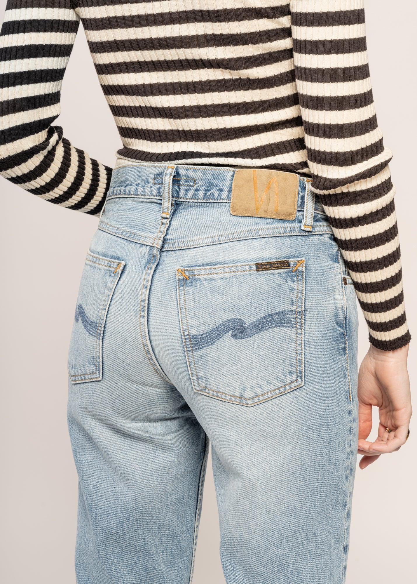 Jean droit en coton bio | bleu "lofty lo vintage dreams"