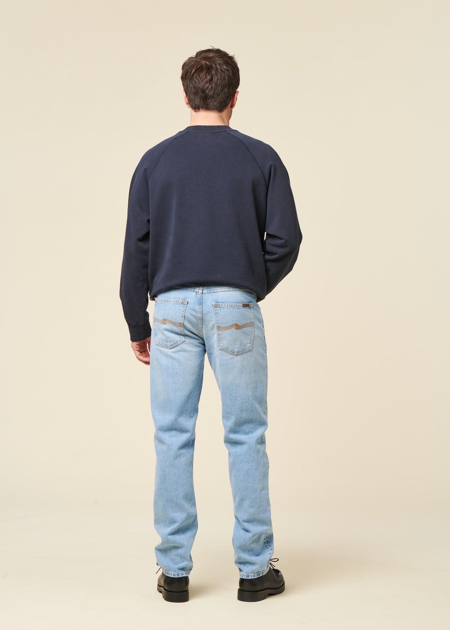 Jean droit en coton bio | bleu "gritty jackson blue treasure"