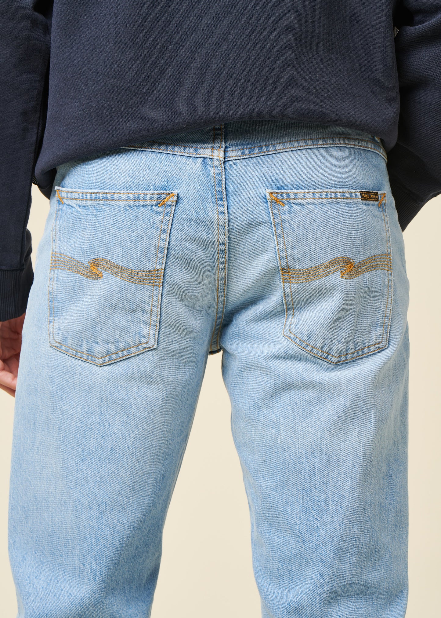 Jean droit en coton bio | bleu "gritty jackson blue treasure"