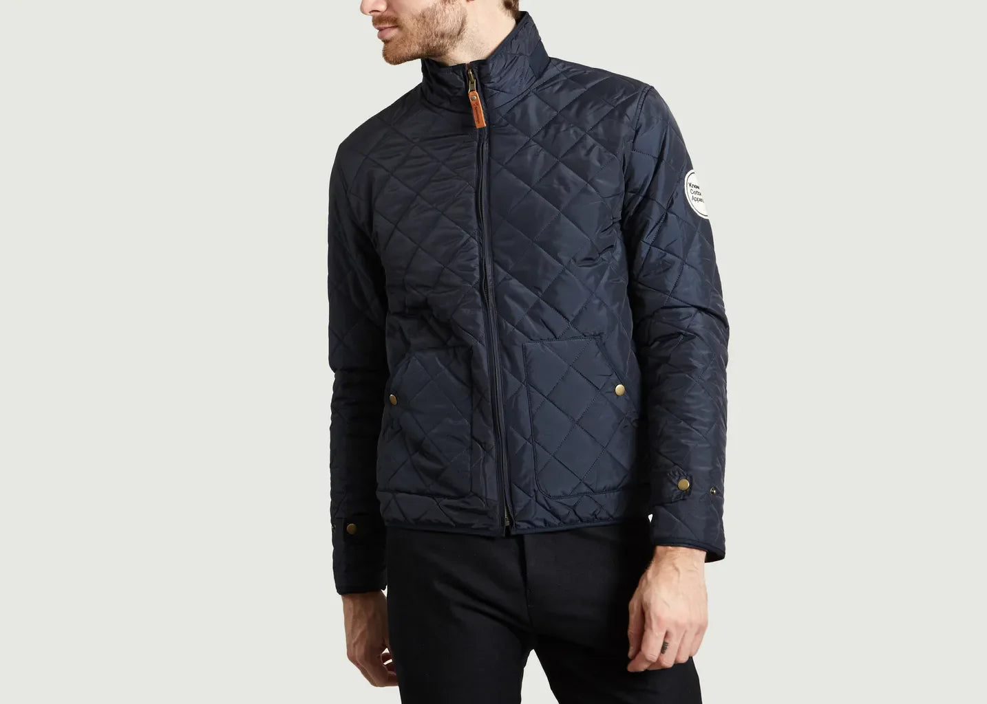 Veste matelassée marine en matière recyclée - jacket total eclipse