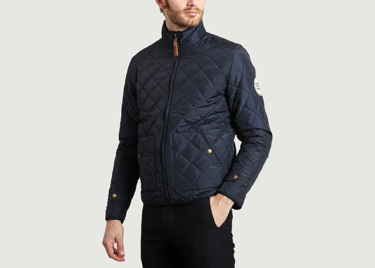 Veste matelassée marine en matière recyclée - jacket total eclipse