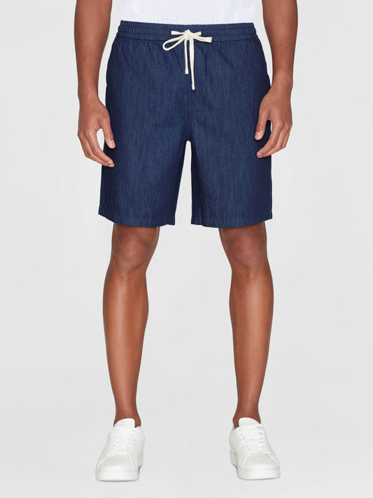 Short en coton denim bio | Bleu indigo "fig loose denim classic indigo shorts classic indigo"