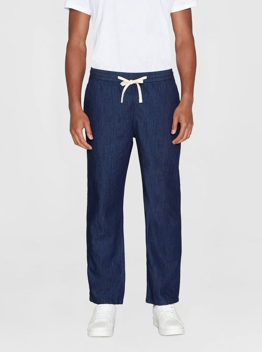 Pantalon ample en coton bio | Bleu indigo "fig loose denim classic indigo pants classic indigo"