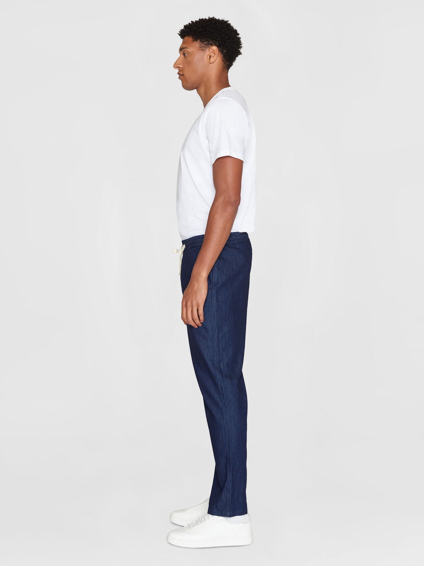 Pantalon ample en coton bio | Bleu indigo "fig loose denim classic indigo pants classic indigo"