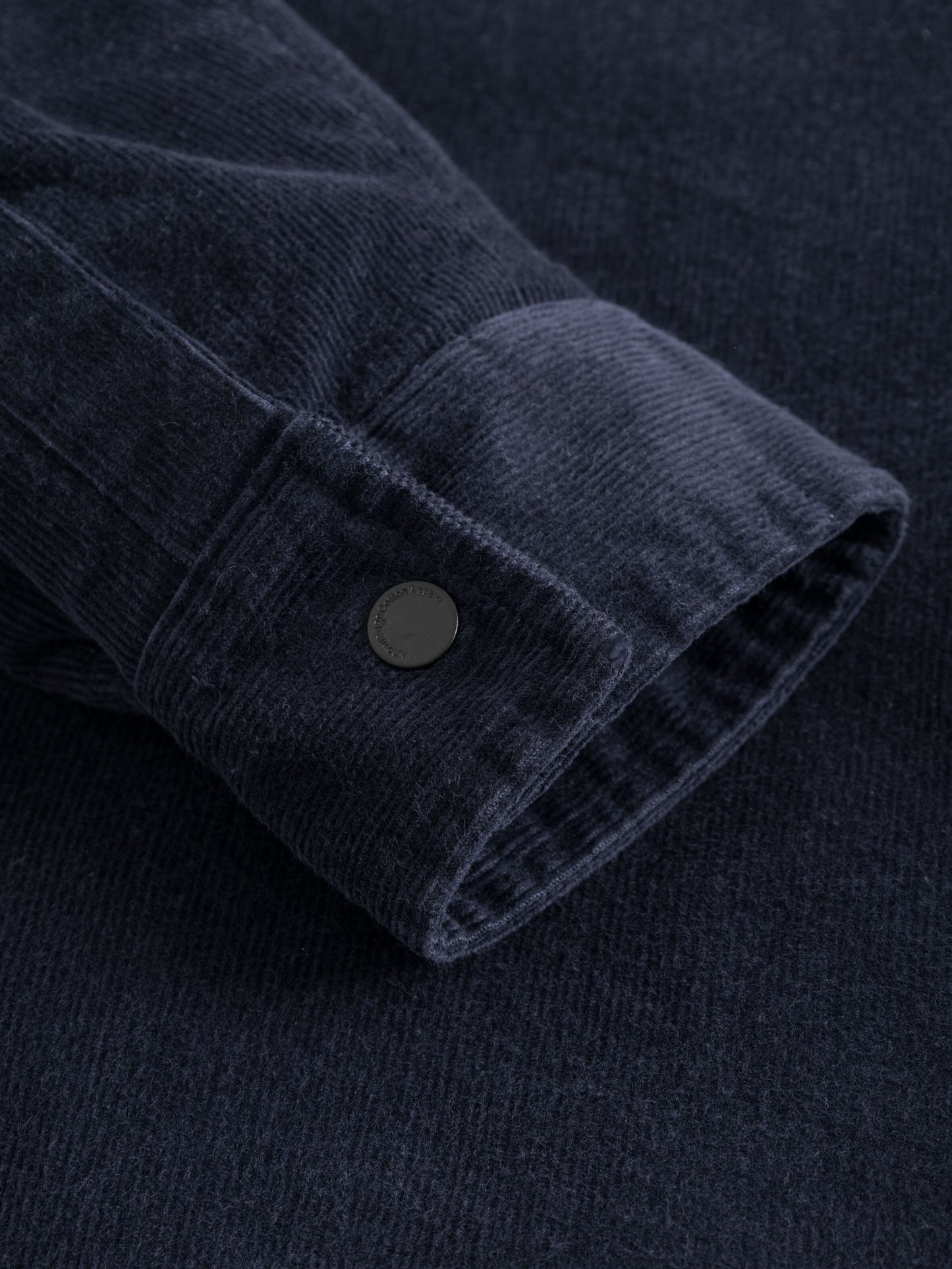 Blouson velours en coton bio et matière recyclée | marine "corduroy overshirt night sky"