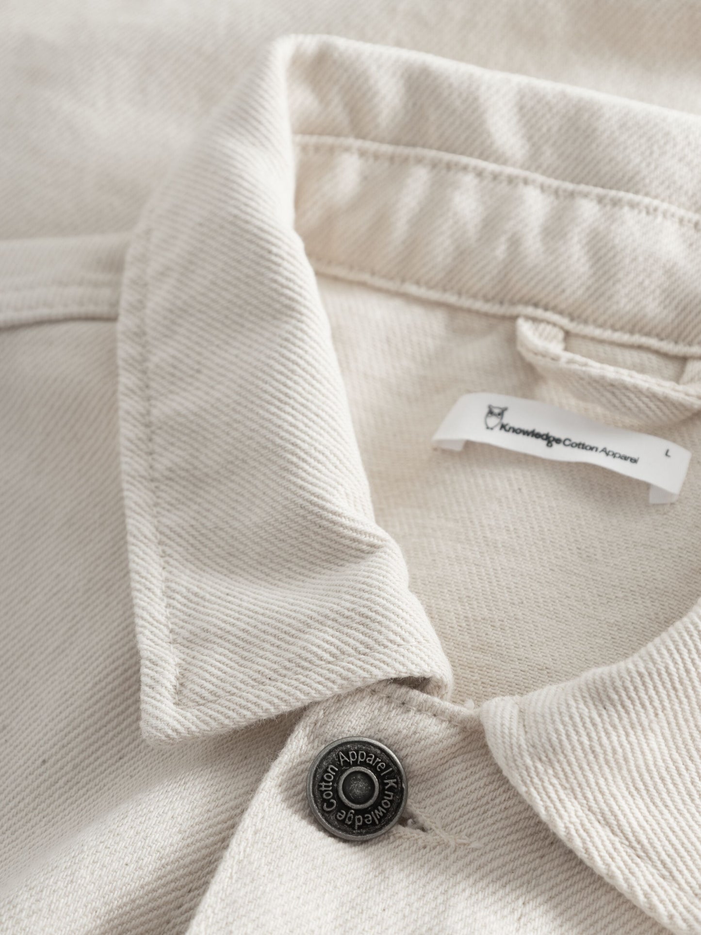 Veste non teintée en sergé de coton bio - heavy twill overshirt raw cotton
