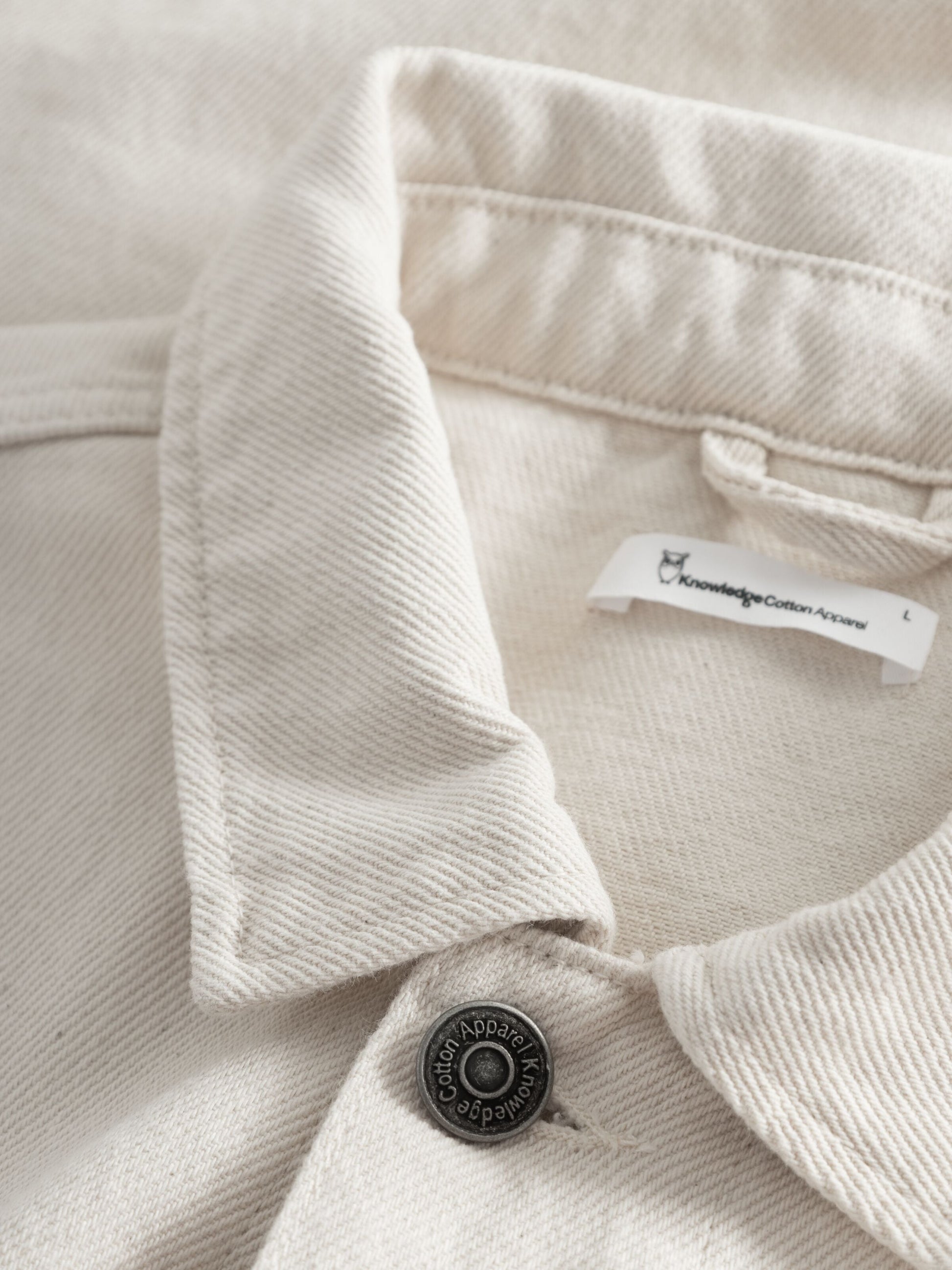 Veste non teintée en sergé de coton bio - heavy twill overshirt raw cotton