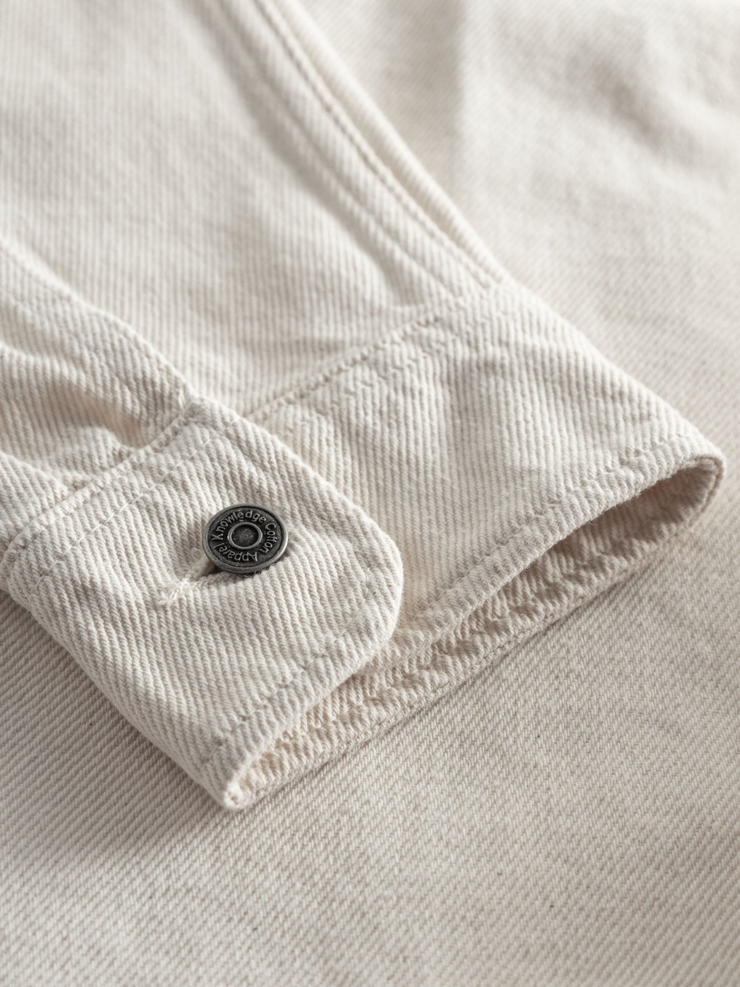 Veste non teintée en sergé de coton bio - heavy twill overshirt raw cotton