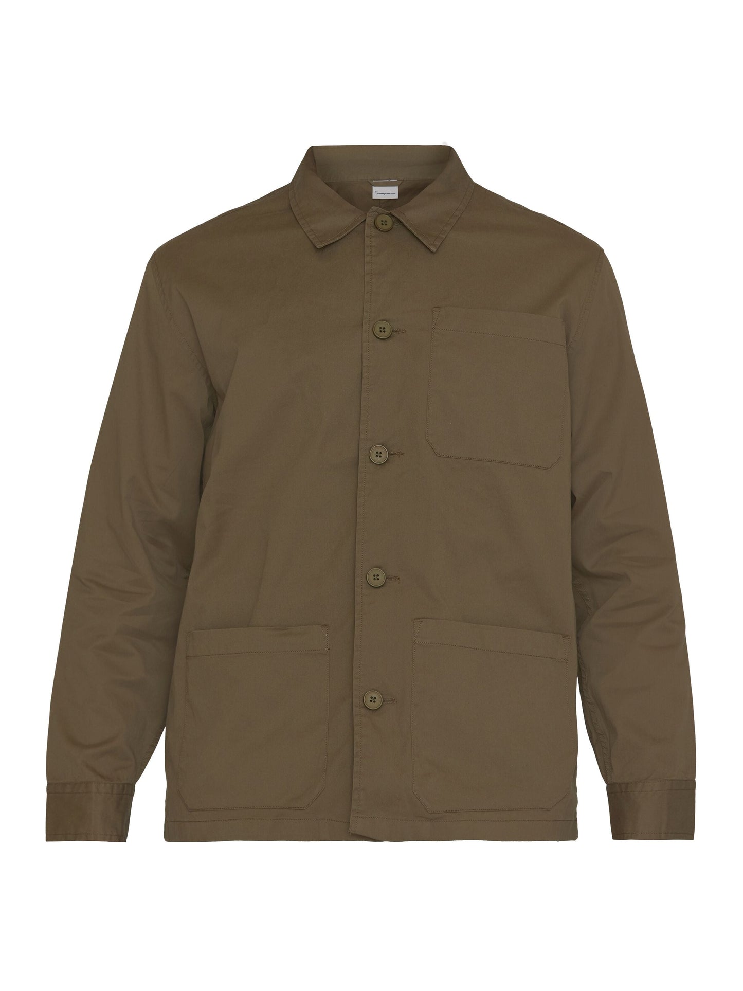 Surchemise en sergé de coton bio | Olive "chuck twill overshirt burned olive"