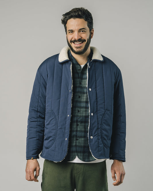 Veste matelassée marine en recyclé
