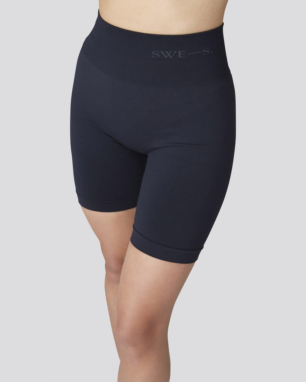 Short biker en recyclé | noir "black jill bike Short"