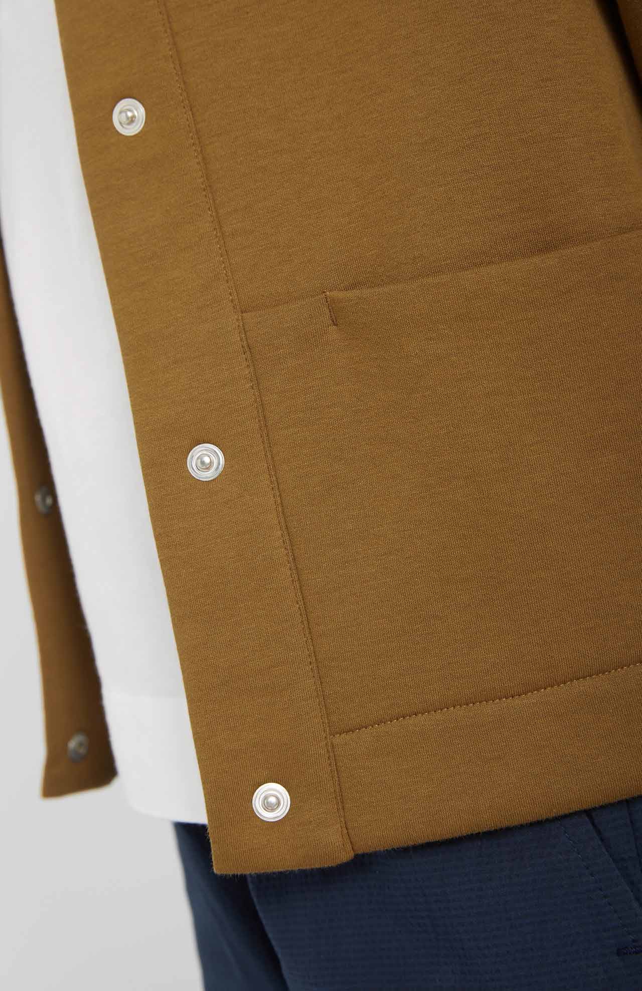 Veste jersey en coton bio | ixiar - camel