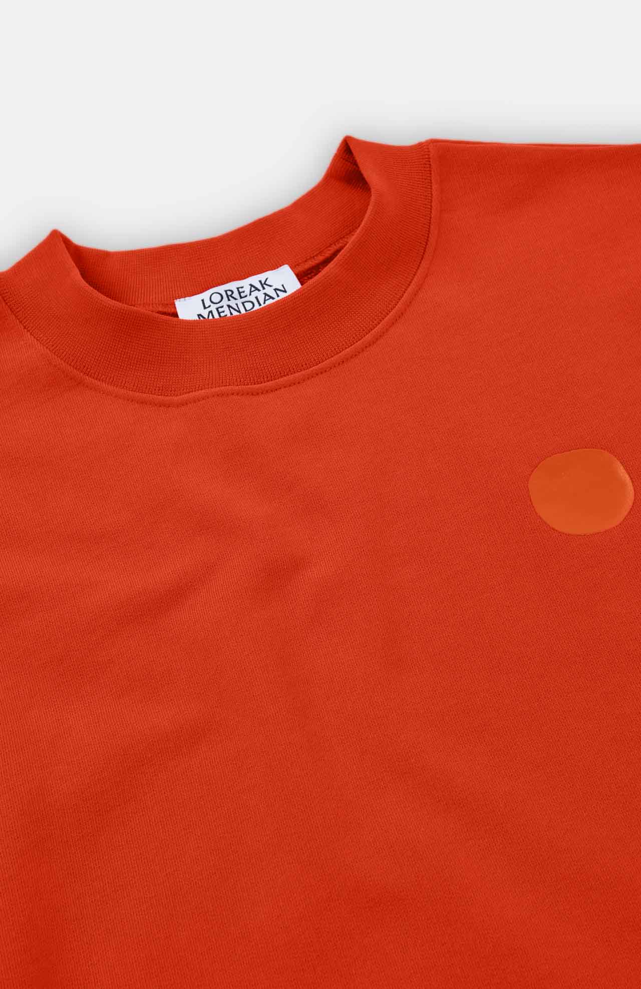 Sweat oversize en coton bio | orange "doti"