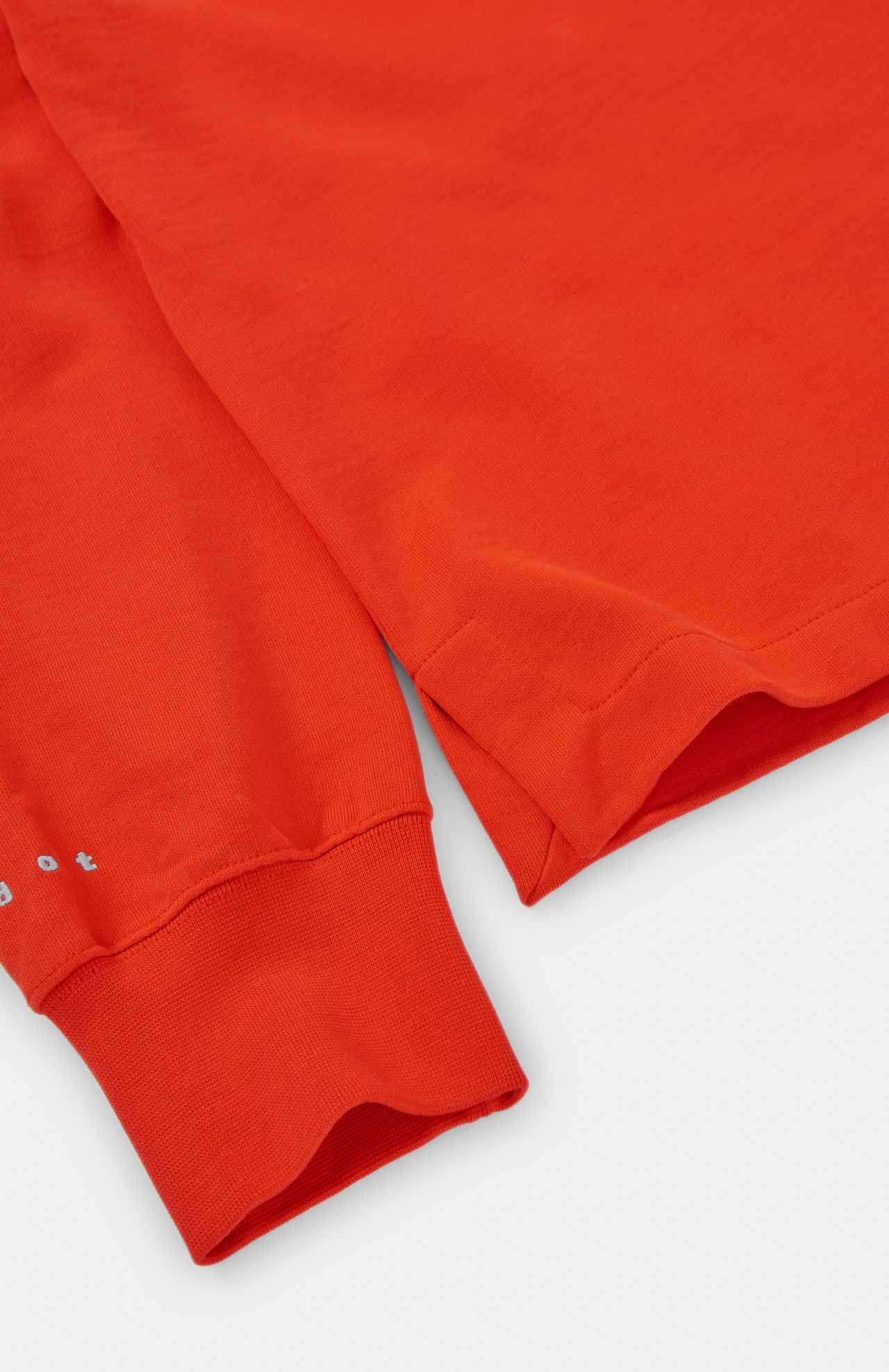 Sweat oversize en coton bio | orange "doti"