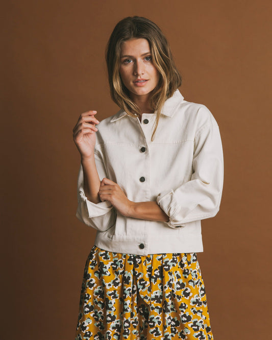 Veste blanche en coton bio - Rufiji