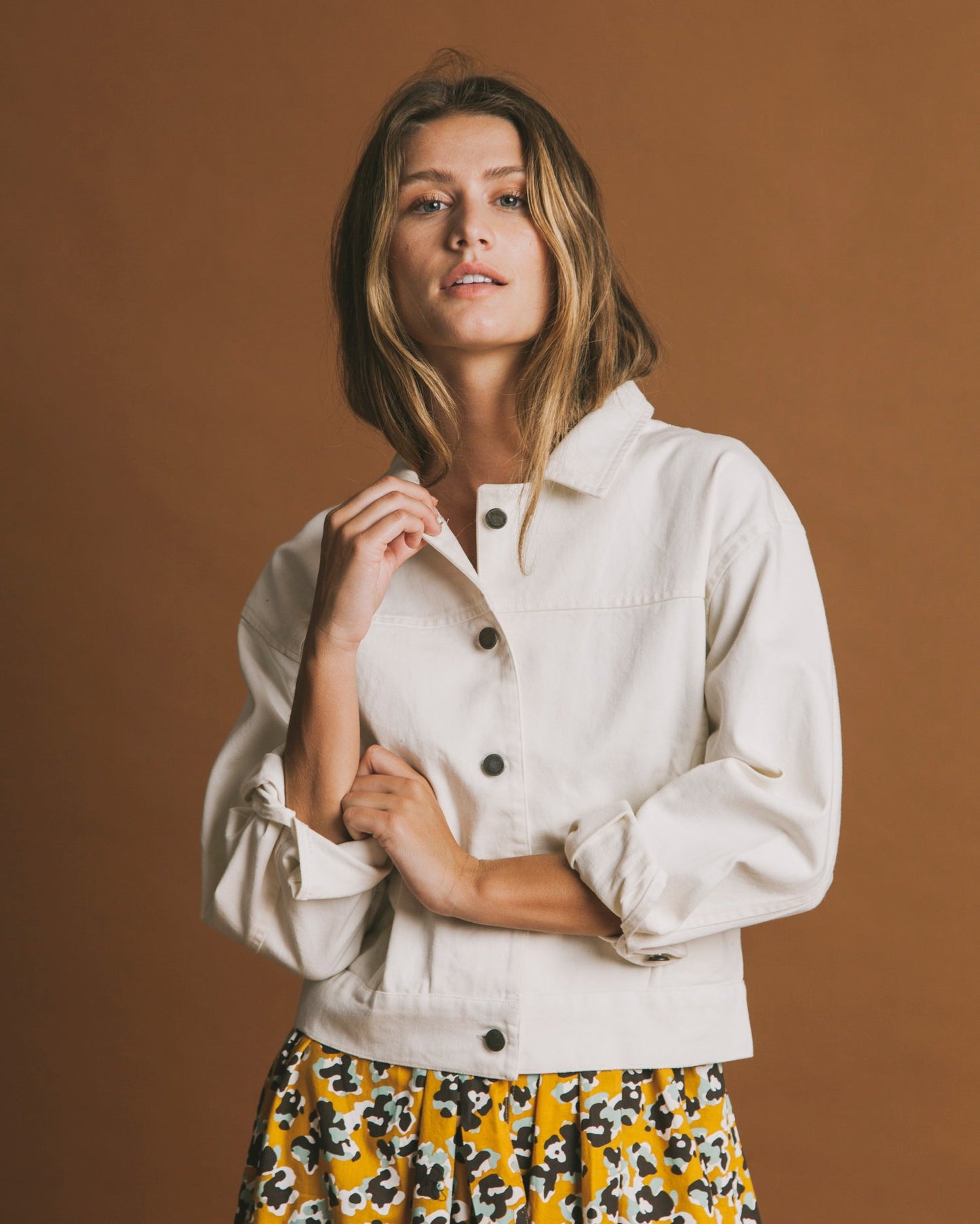 Veste blanche en coton bio - Rufiji