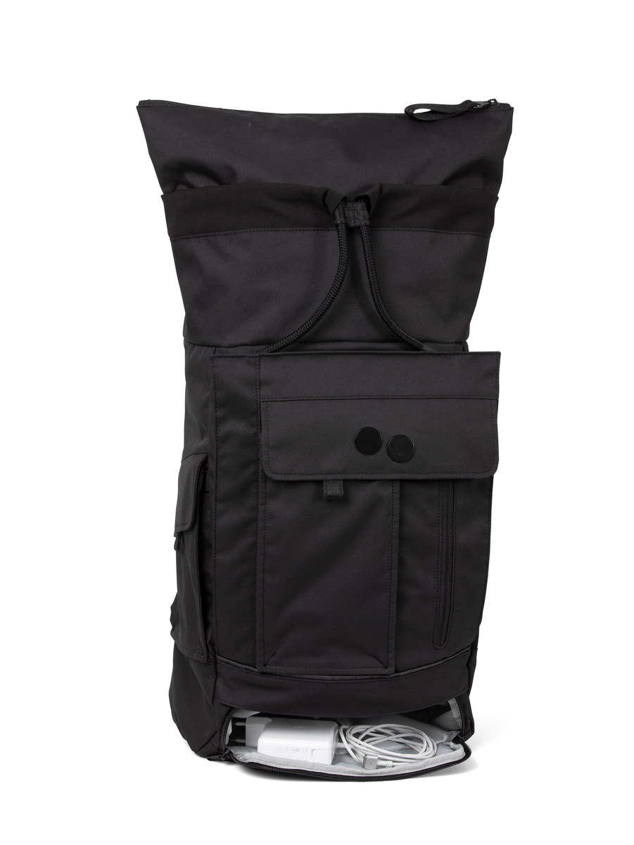 Sac à dos noir recyclé - Blok Medium conctruct