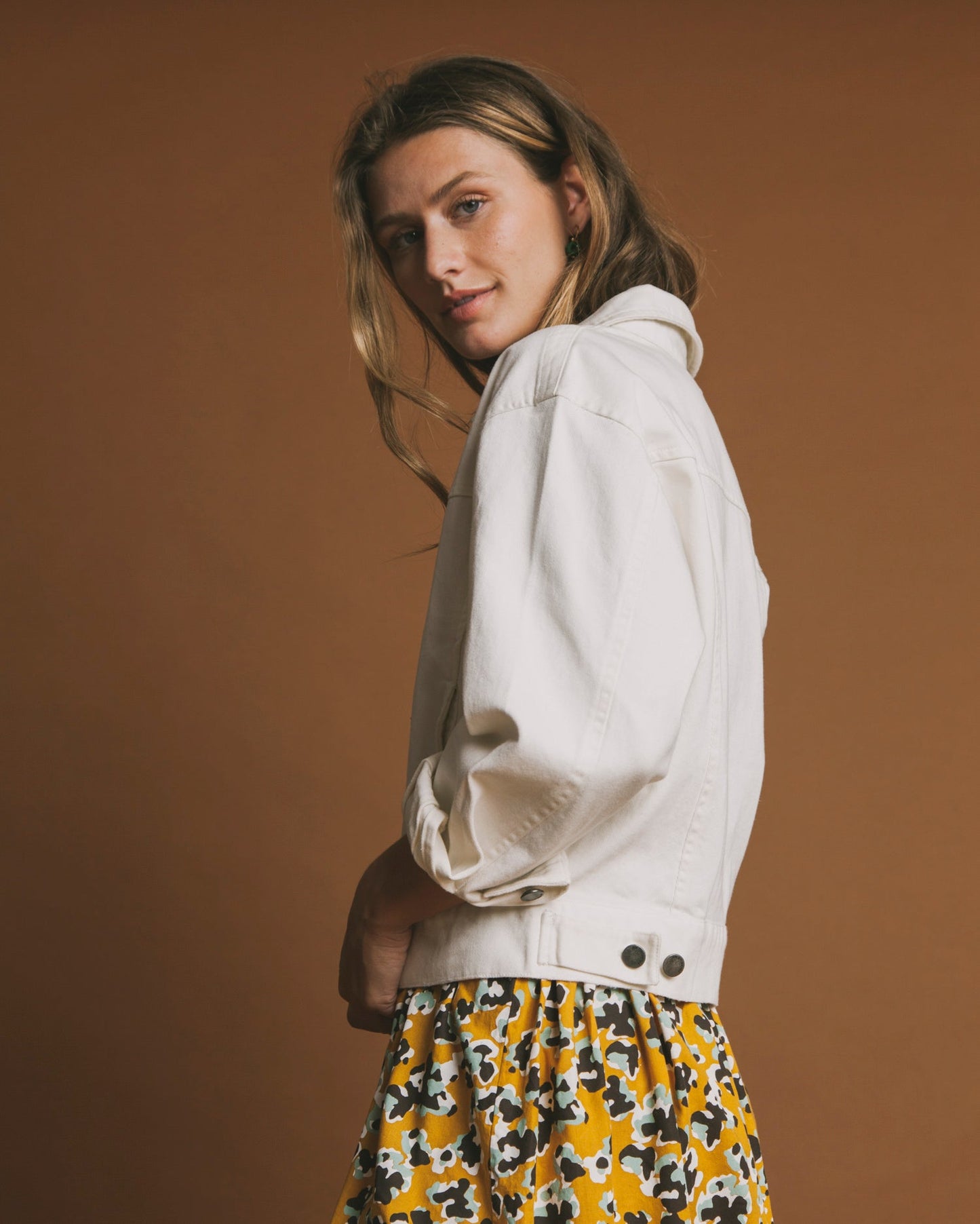 Veste blanche en coton bio - Rufiji