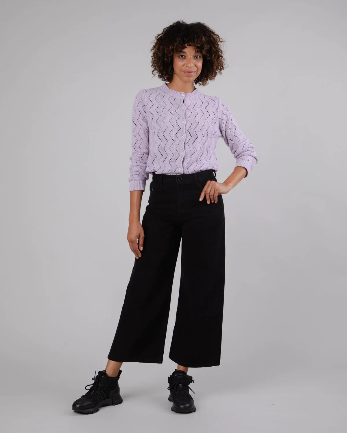 Pantalon ample en coton bio | Noir "5 pocket pants black"