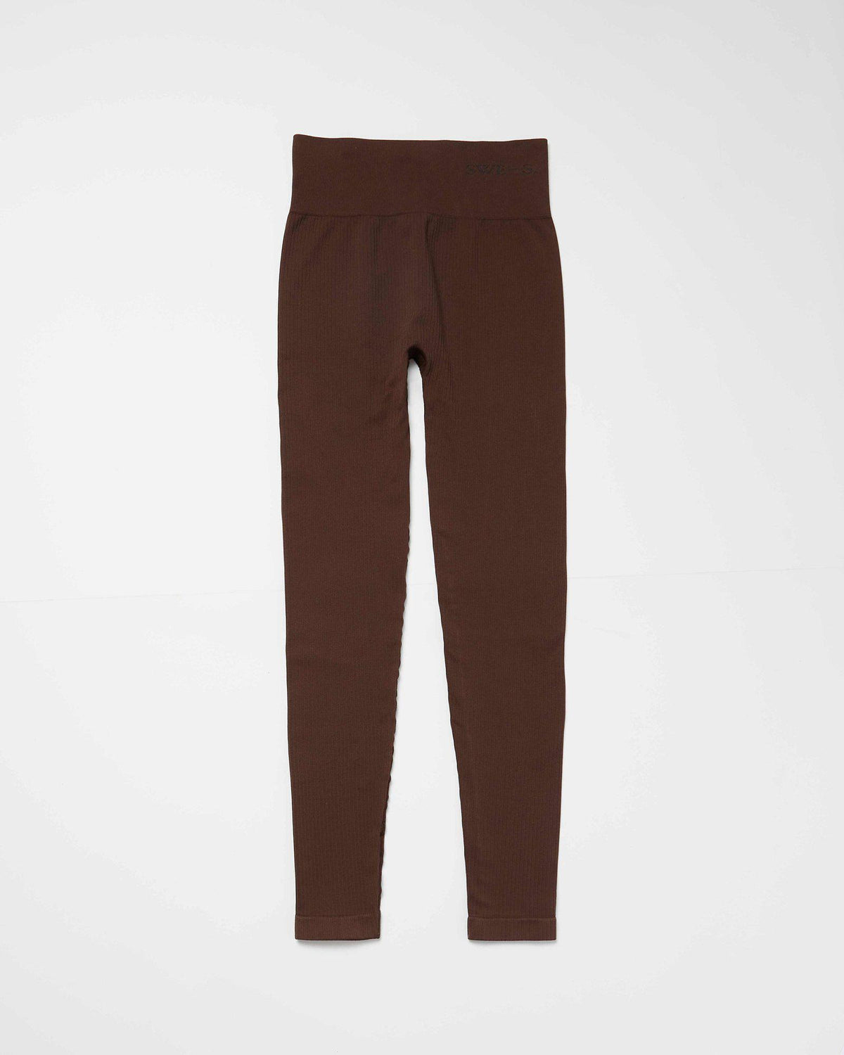 Legging côtelé en matière recyclée | marron "tyra brown"