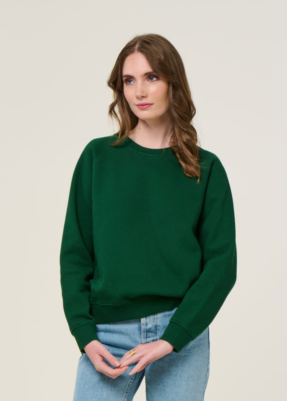 Sweat en coton bio | vert forêt