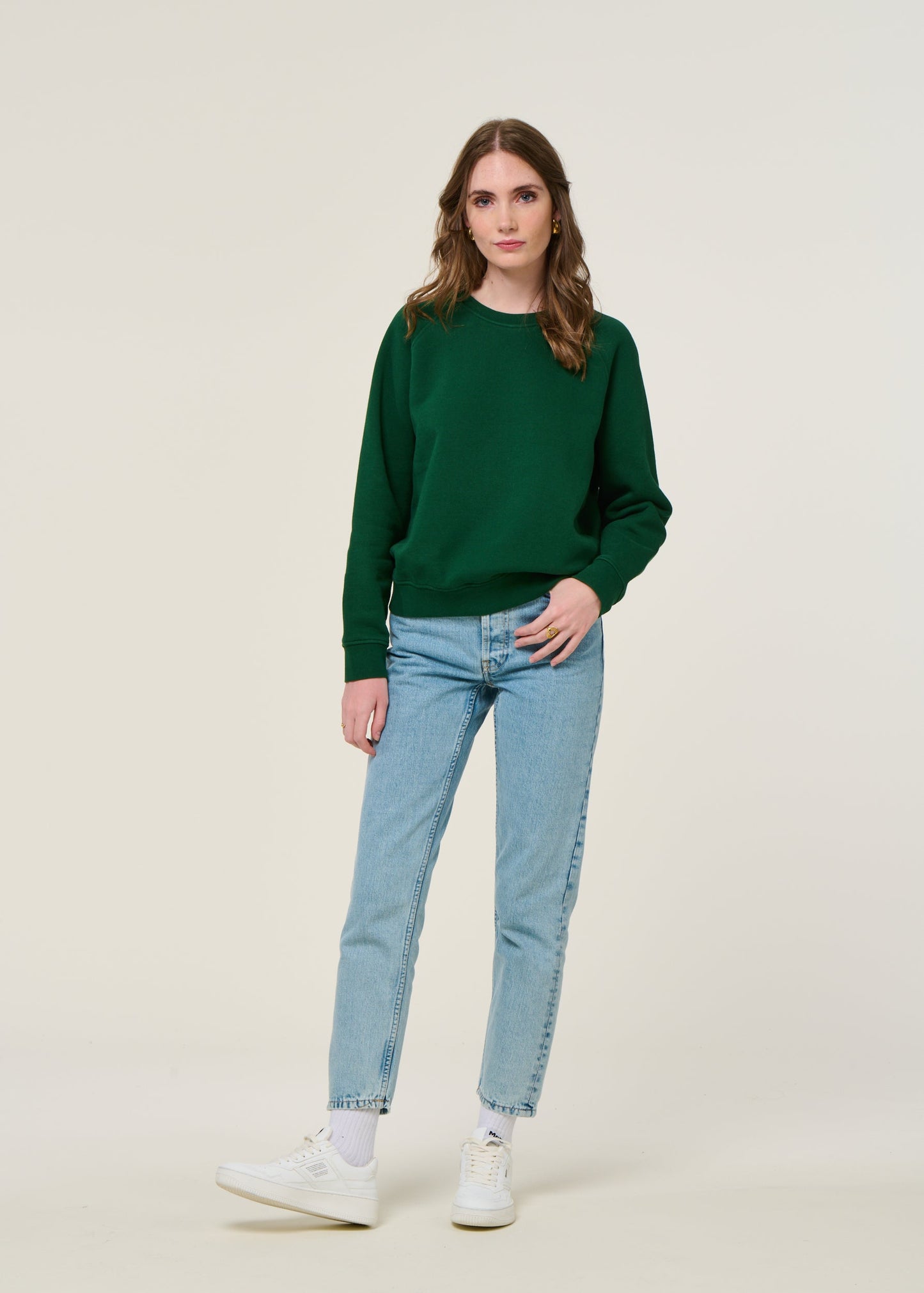 Sweat en coton bio | vert forêt