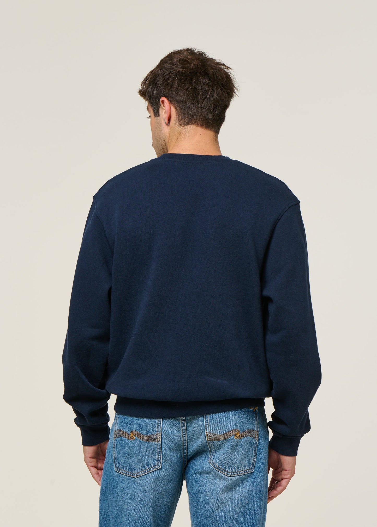 Sweat oversize en coton bio | bleu marine