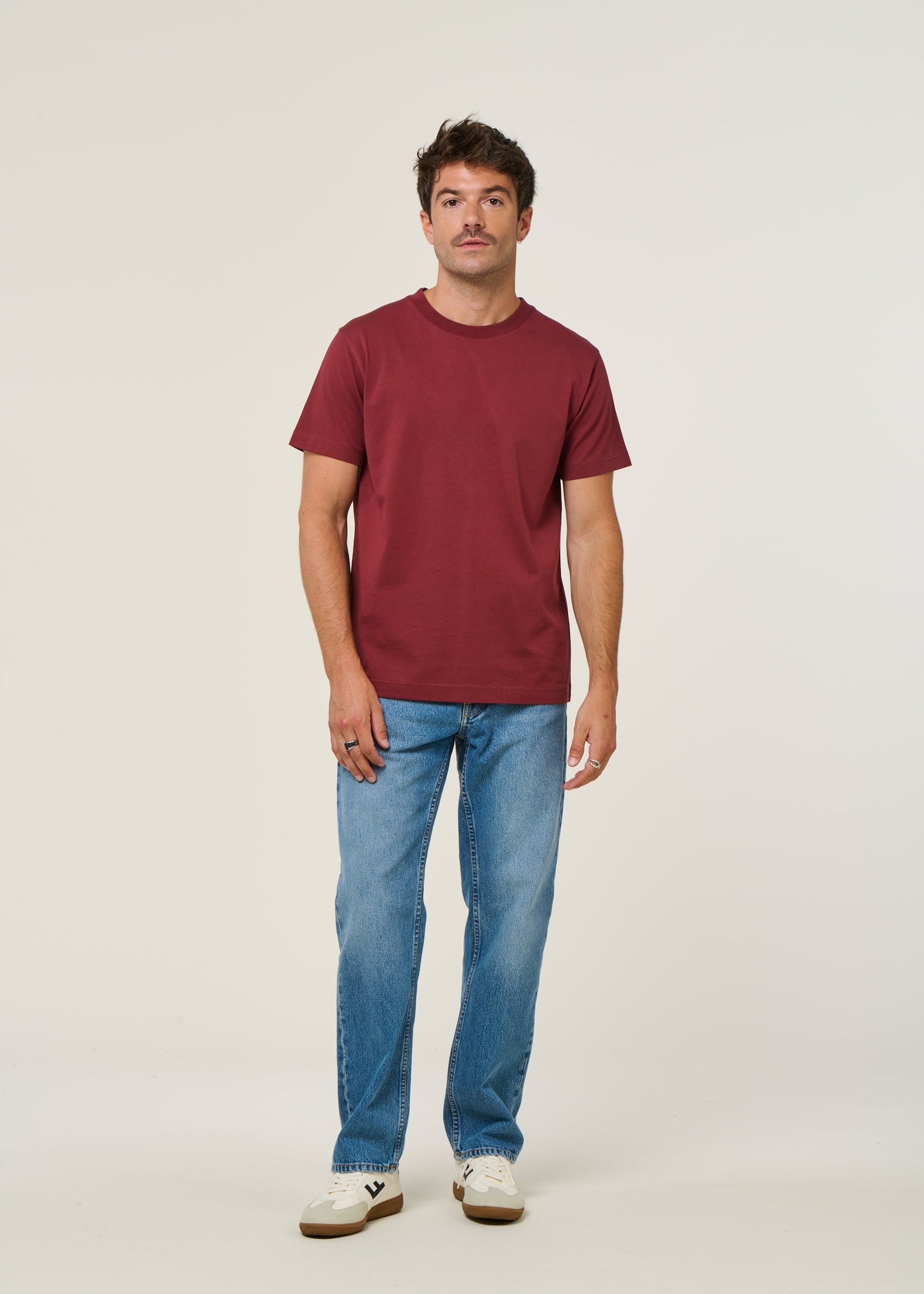 T-shirt en coton bio | bordeaux