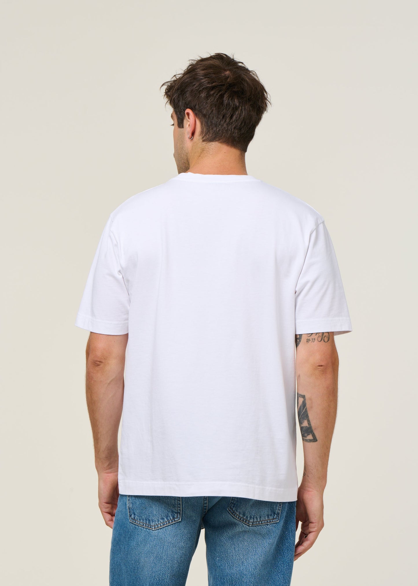 t-shirt oversize en coton bio | blanc