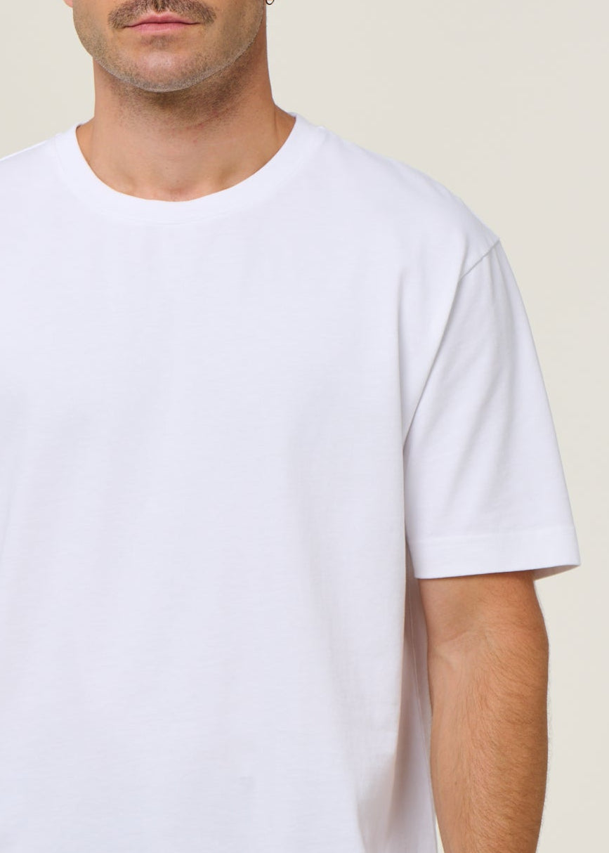 t-shirt oversize en coton bio | blanc