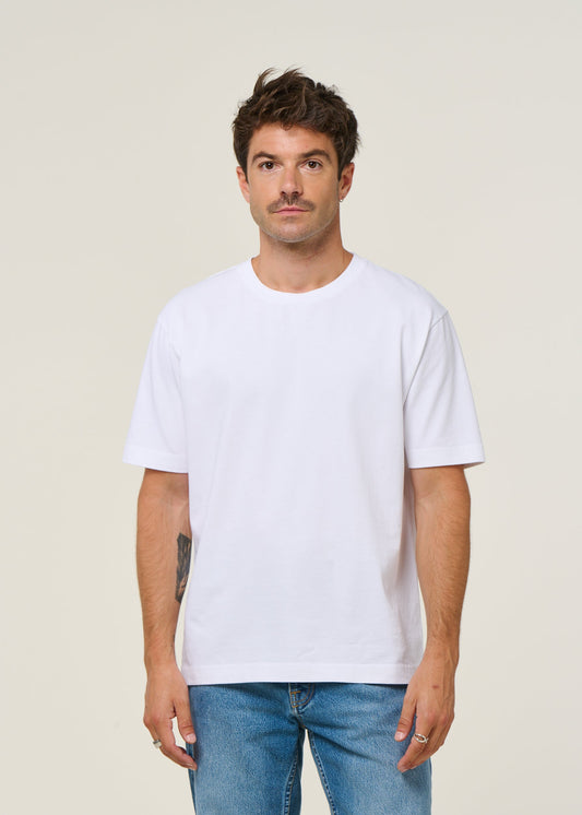 t-shirt oversize en coton bio | blanc