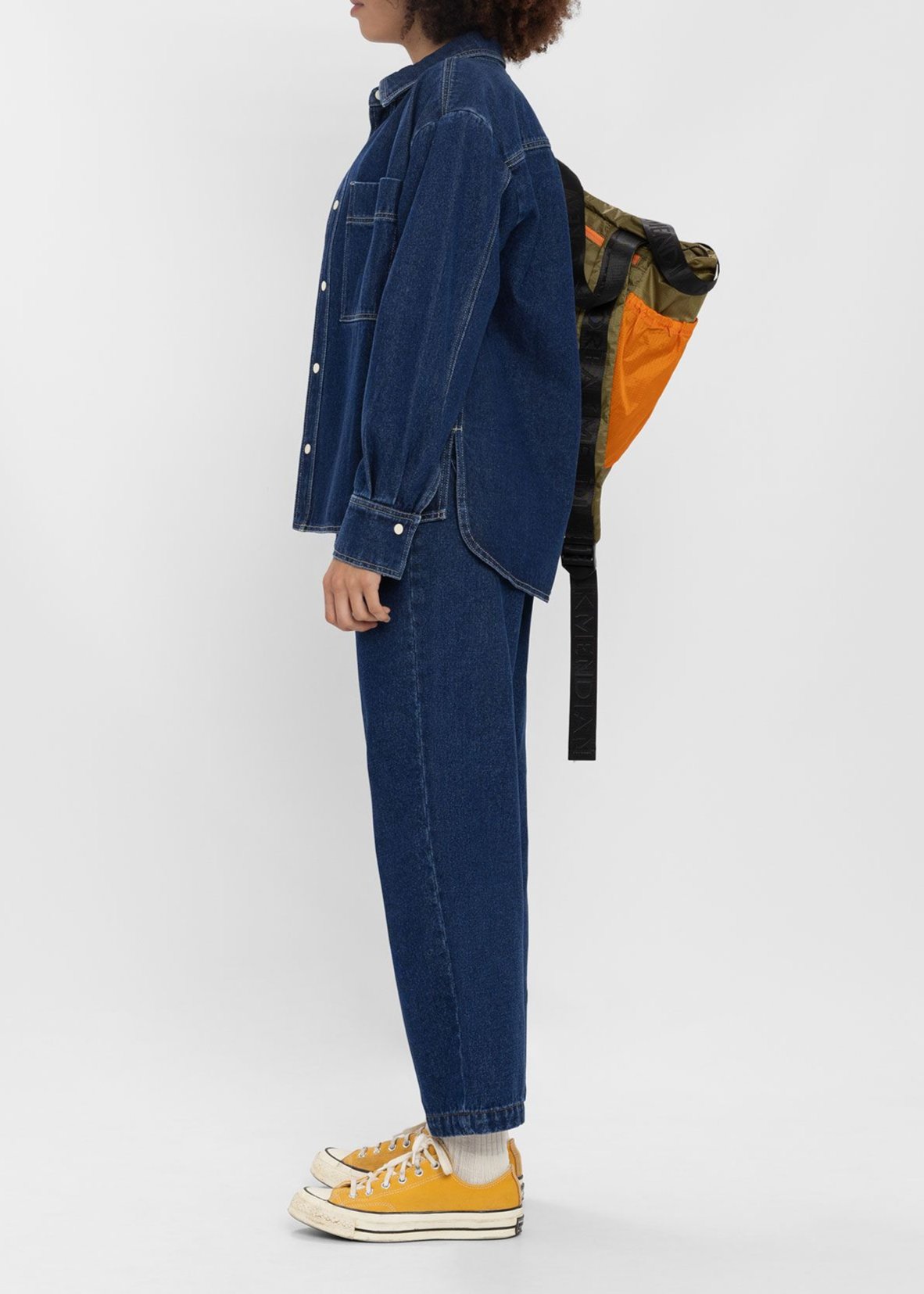 Chemise denim en coton bio | brut "zain - indigo"