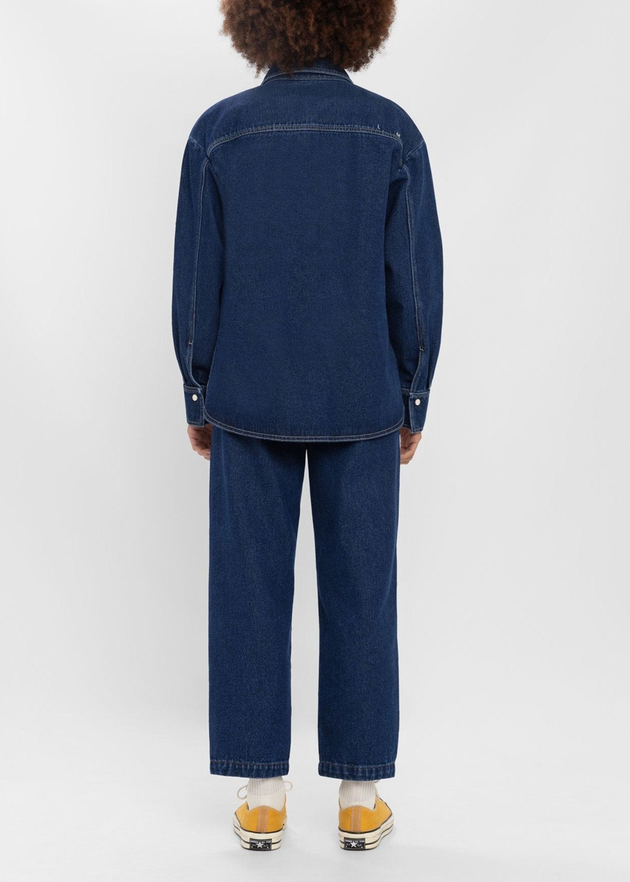 Chemise denim en coton bio | brut "zain - indigo"