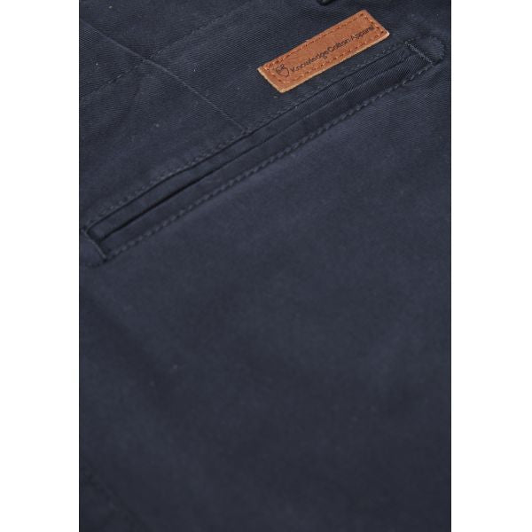 Short chino marine foncé en coton bio