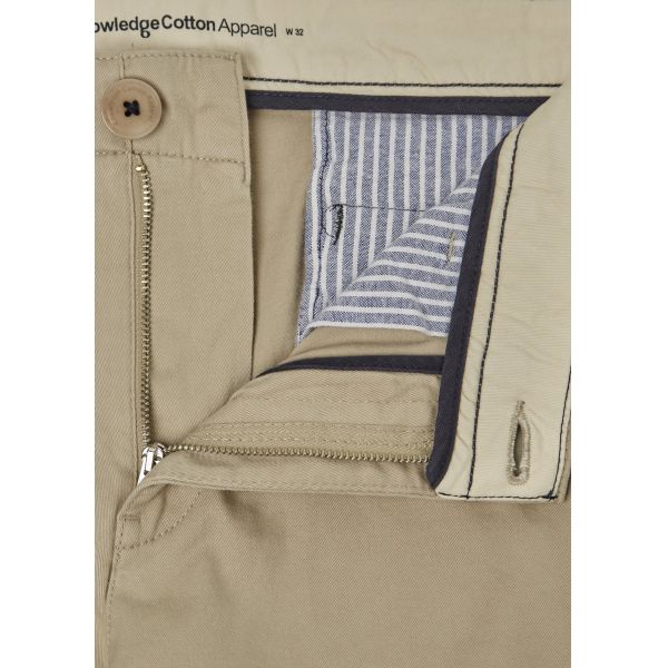 Short chino beige en coton bio