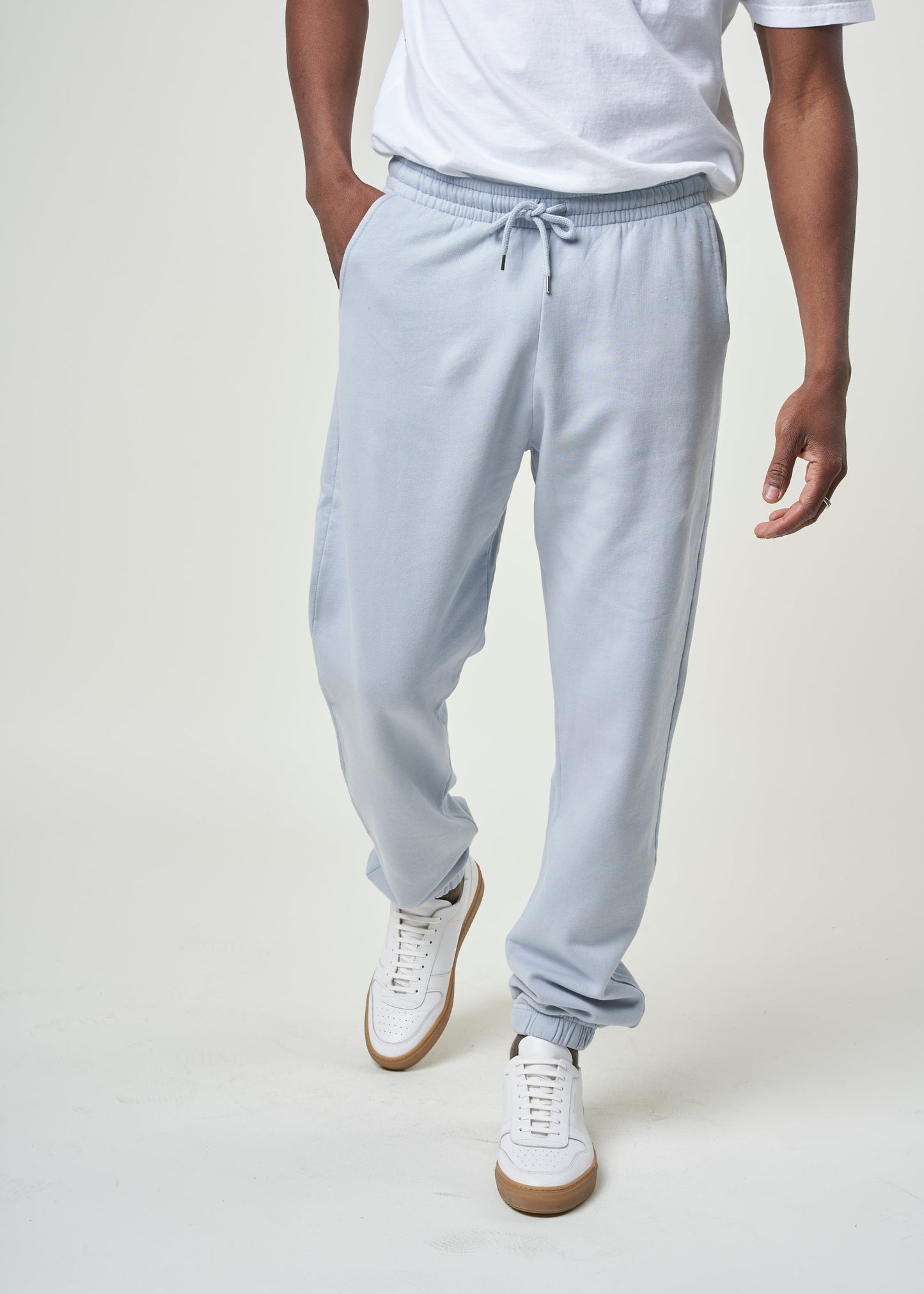 Jogging mixte en coton bio | bleu "powder blue"