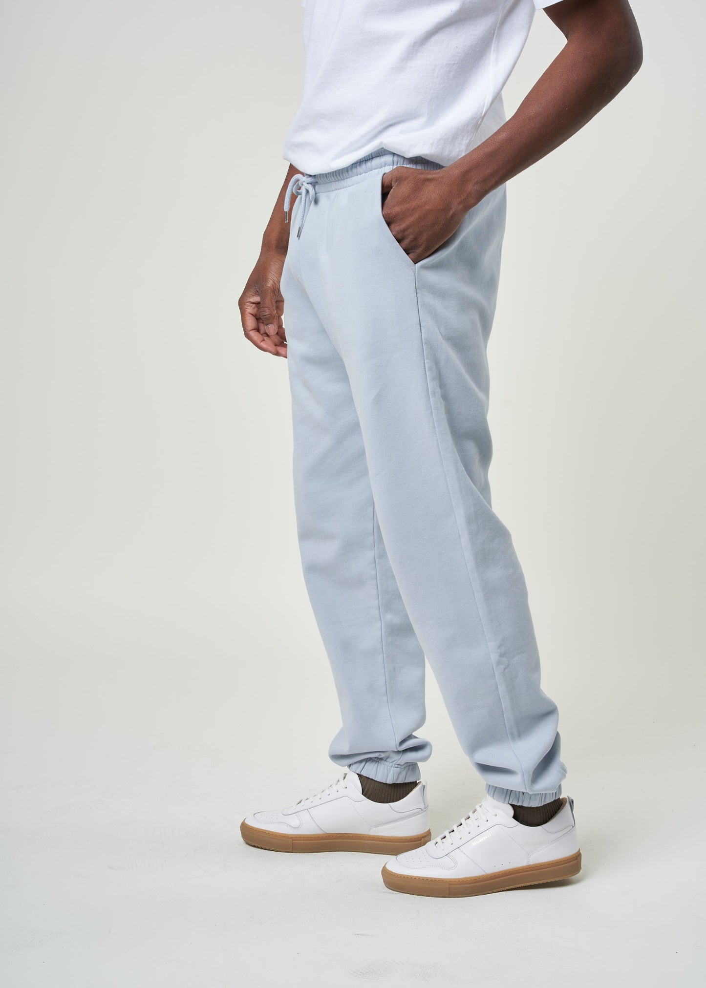 Jogging mixte en coton bio | bleu "powder blue"