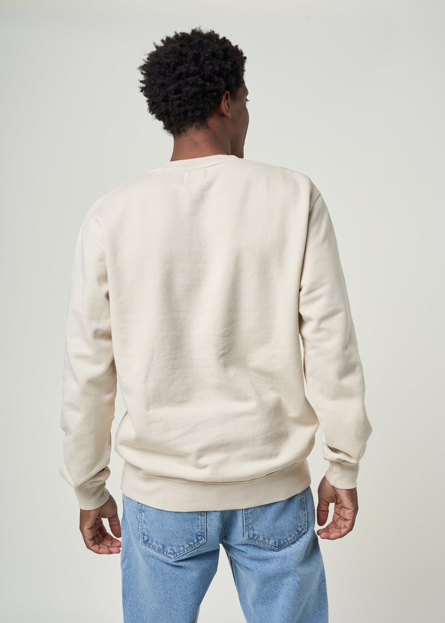 Sweat en coton bio | écru "ivory white"
