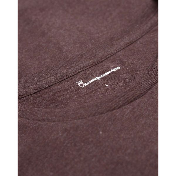 T-shirt bordeaux en coton bio