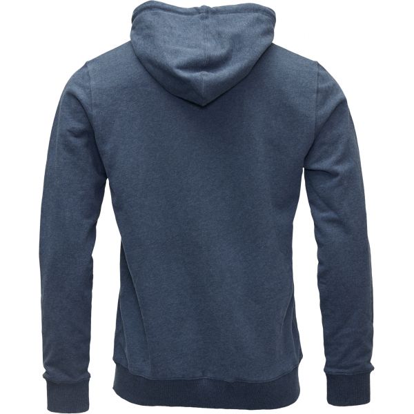Sweat à capuche zippé bleu en coton bio