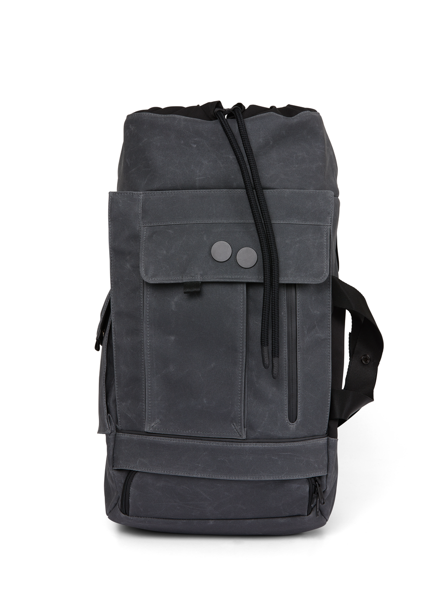 Sac à dos waxé gris recyclé - blok medium