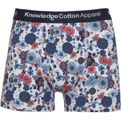 Boxer imprimé fleuri en coton bio