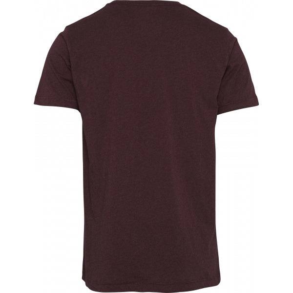 T-shirt bordeaux en coton bio
