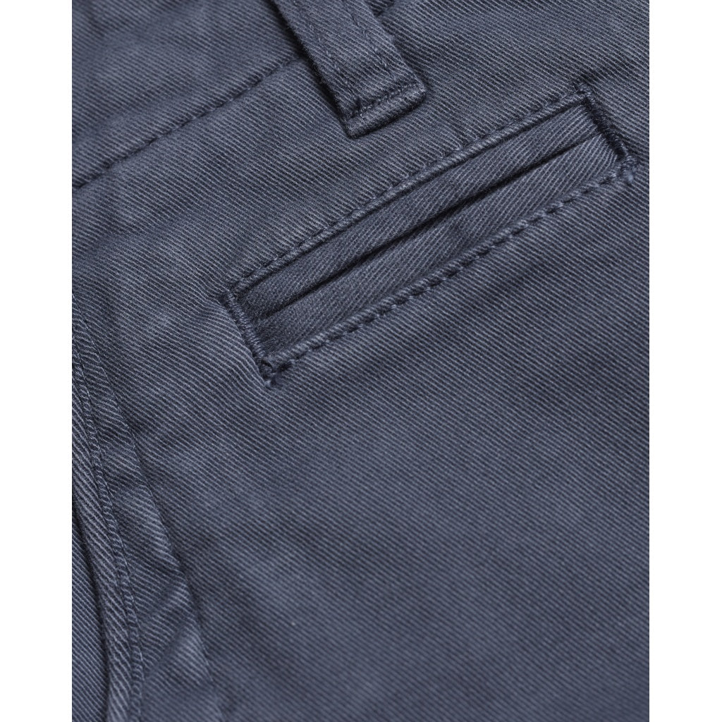 Short chino bleu en coton bio