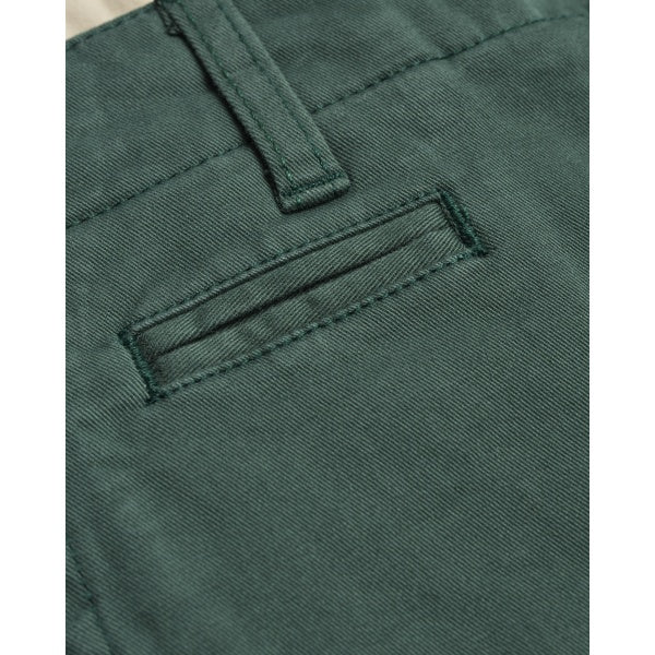 Short chino vert forêt en coton bio