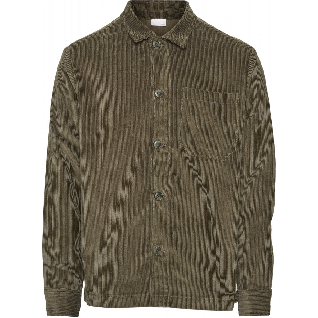 Veste velours vert forêt en coton bio