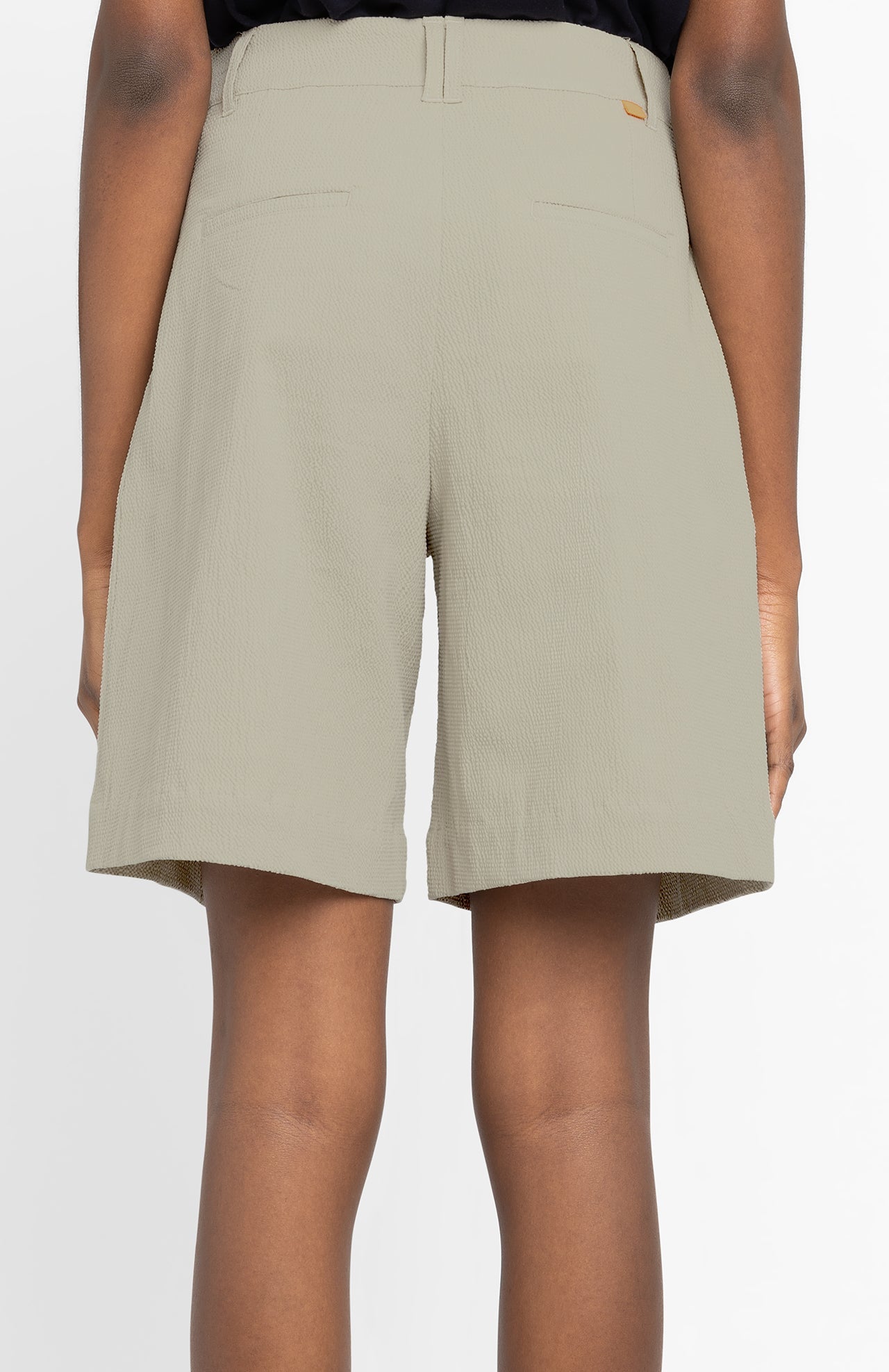 Short bermuda en coton bio | gris clair "antia - stone"