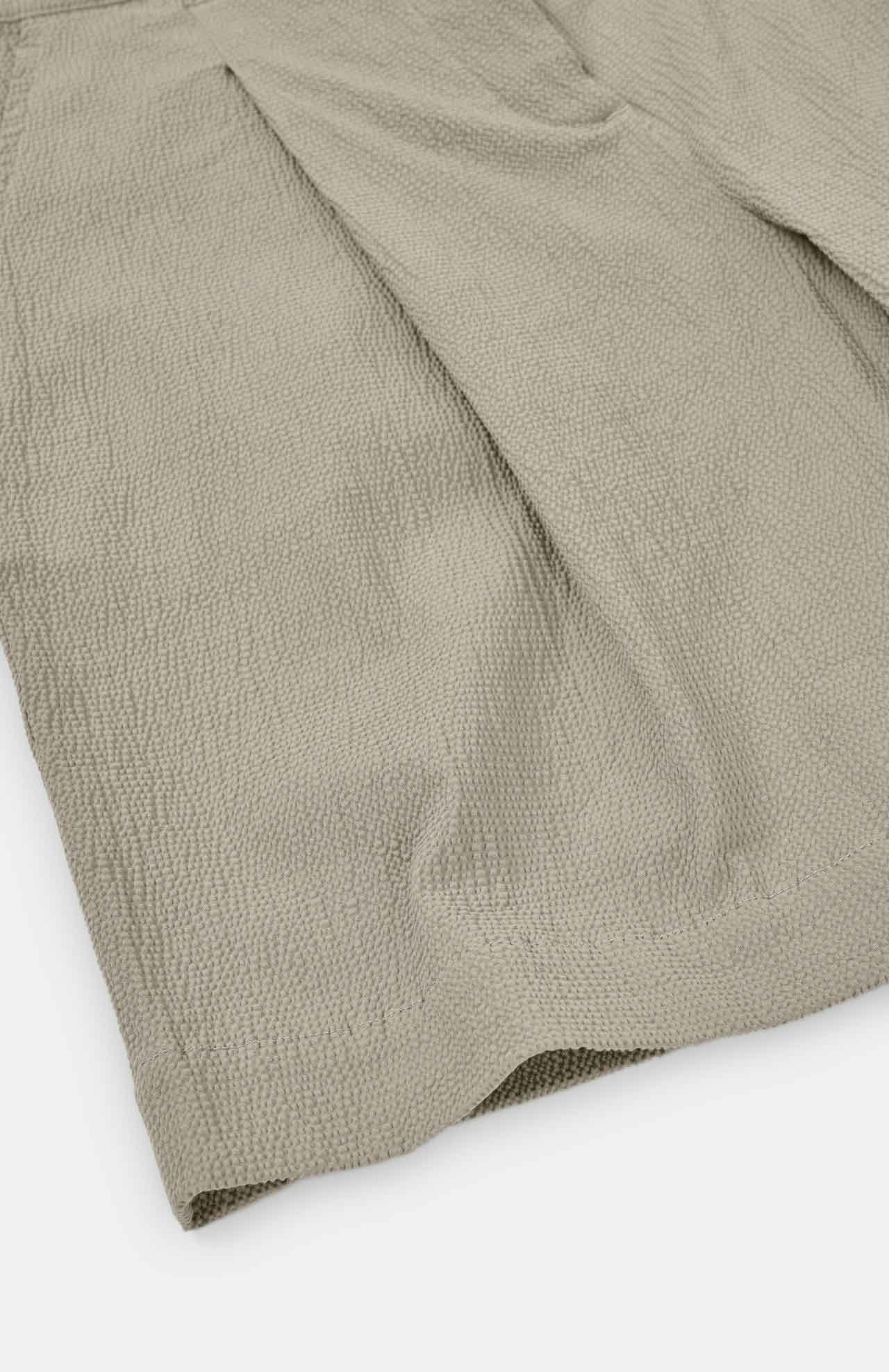Short bermuda en coton bio | gris clair "antia - stone"