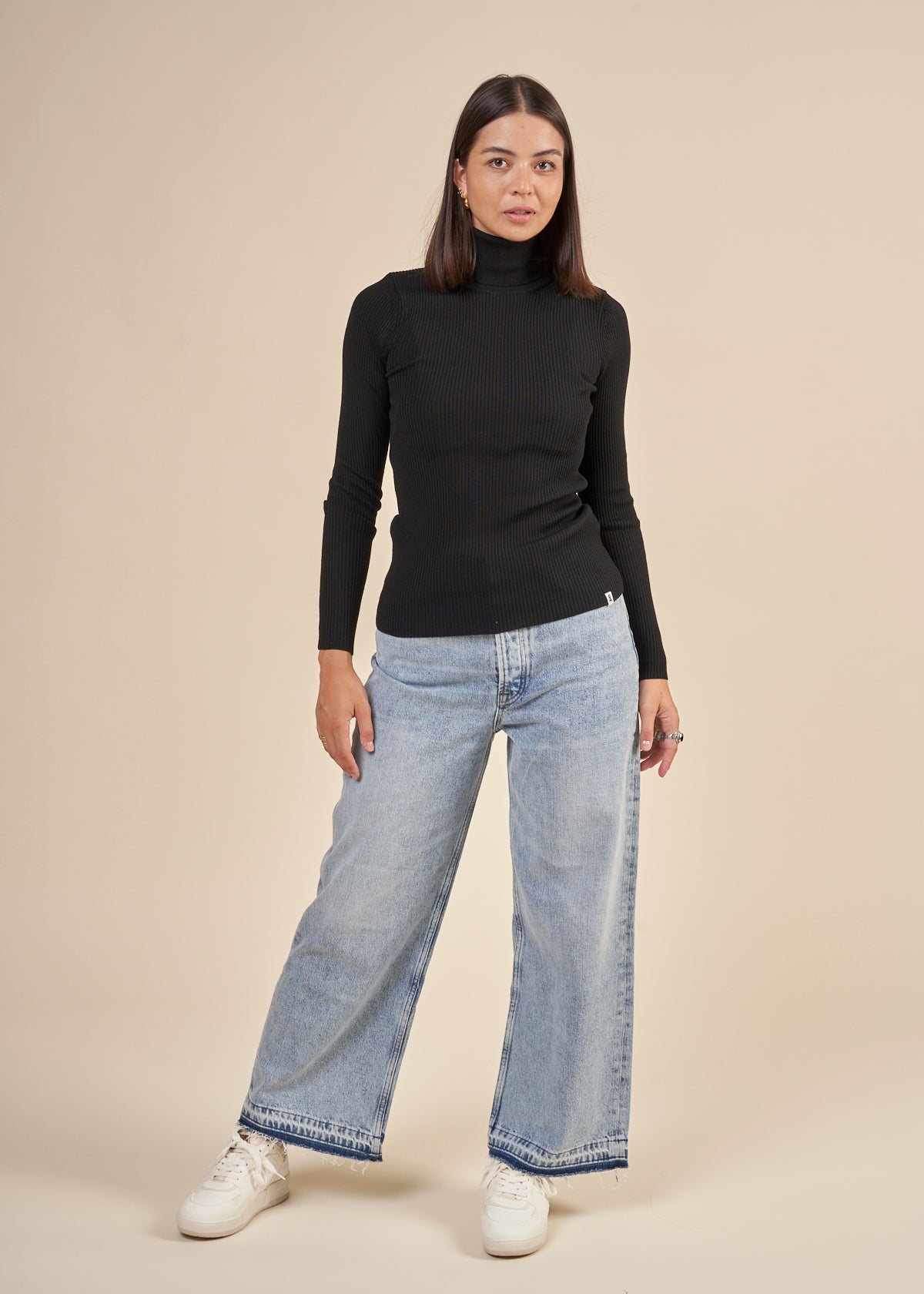 Jean ample en coton bio et recyclé | Bleu délavé "shelly jeans light heritage"