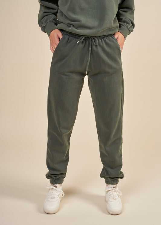 Jogging en coton bio | "vert" organic sweatpants - midnight forest